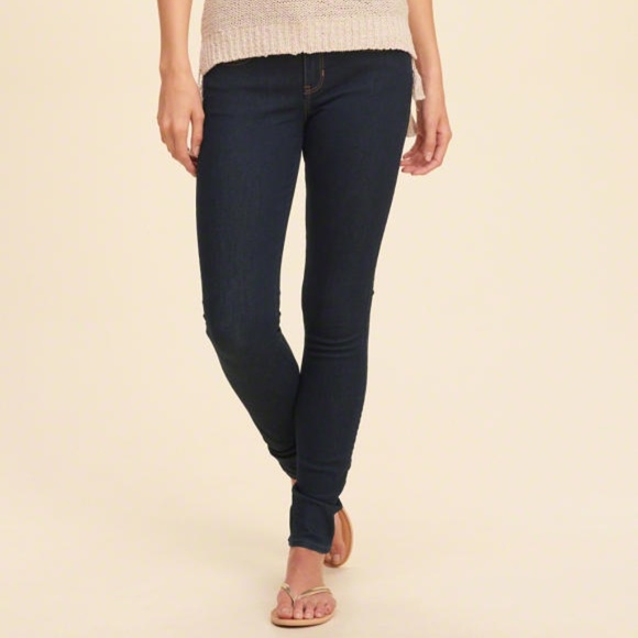 Hollister Denim - Hollister Low Rise Super Skinny Dark Rinse Jeans